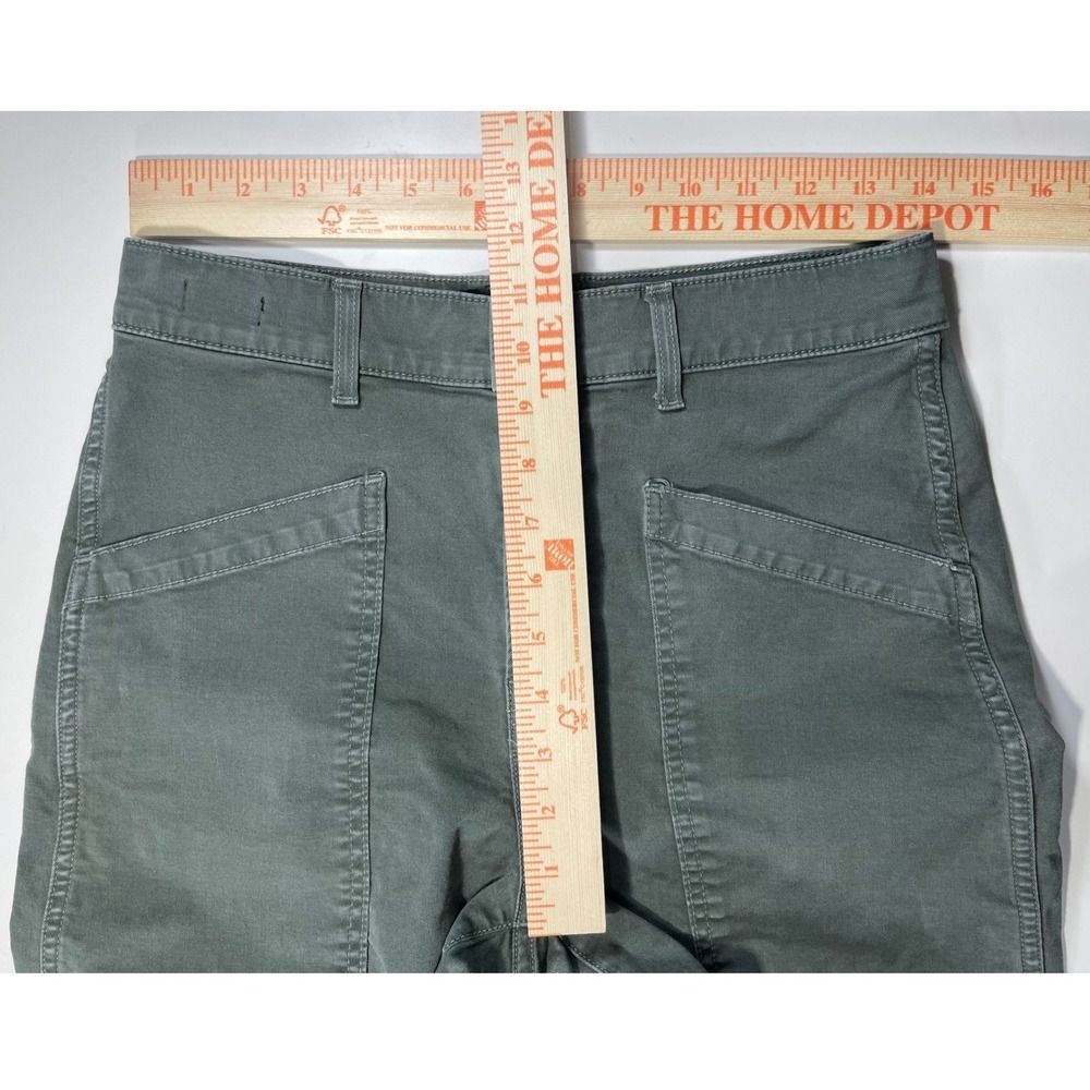 Utility Barrel Leg Pants Veronica Beard Charlie W/28 Army Green LN - Picture 8 of 12